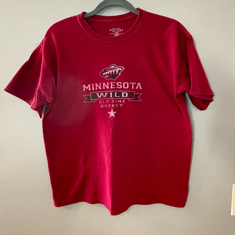 NHL MN Wild red vintage look t-shirt (XL)